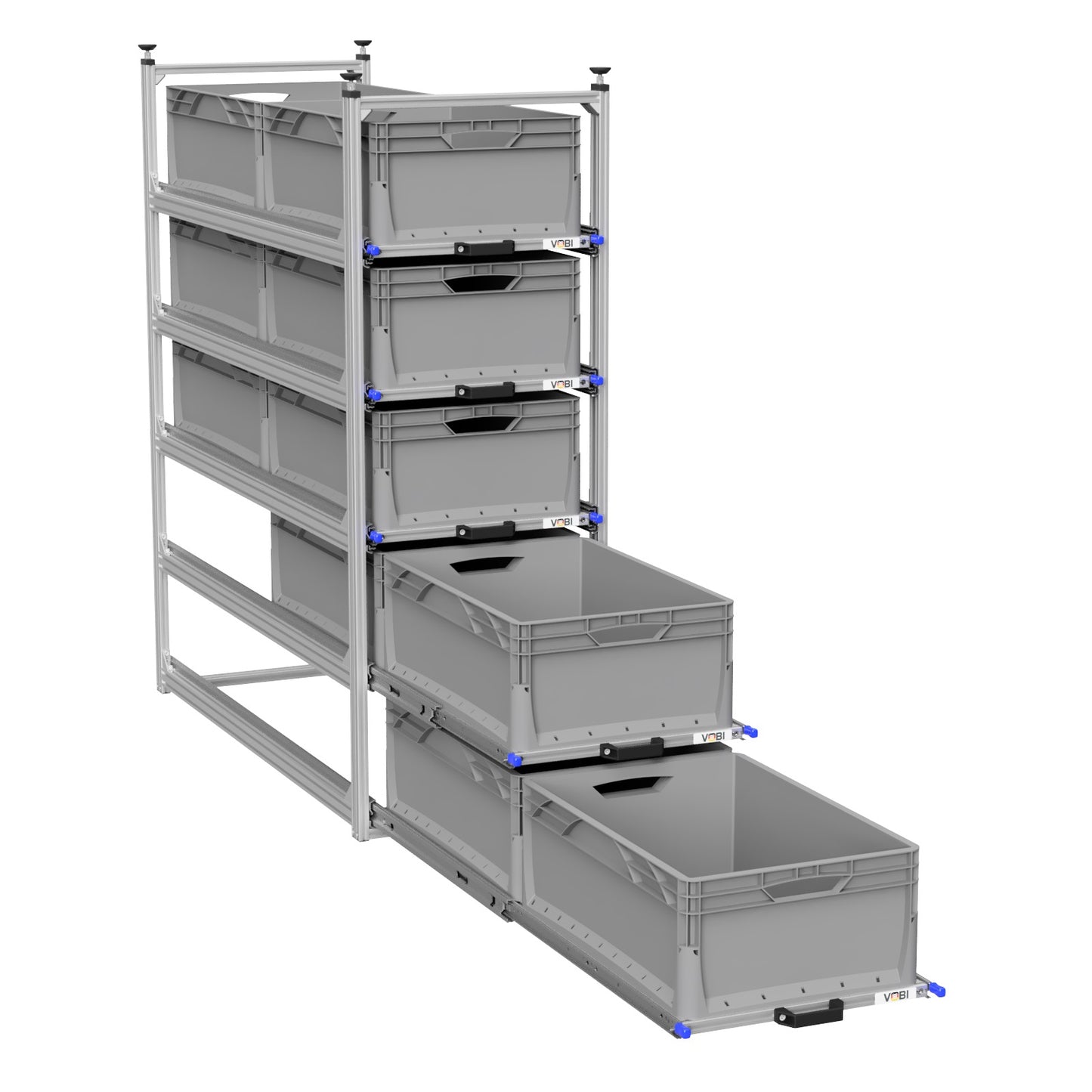 Tower 4 - 1200 mit Auszügen, 488x1205mm