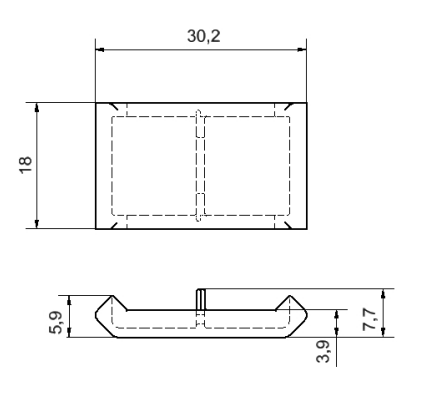 Eck-Abdeckkappe für den Alu-Winkelsatz