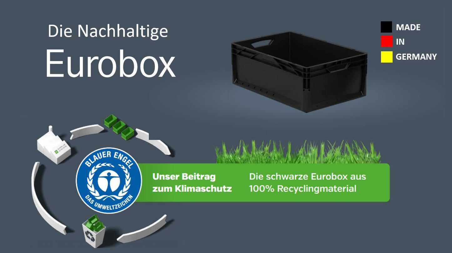 Regalbox grau, 44 L, 600x400x220