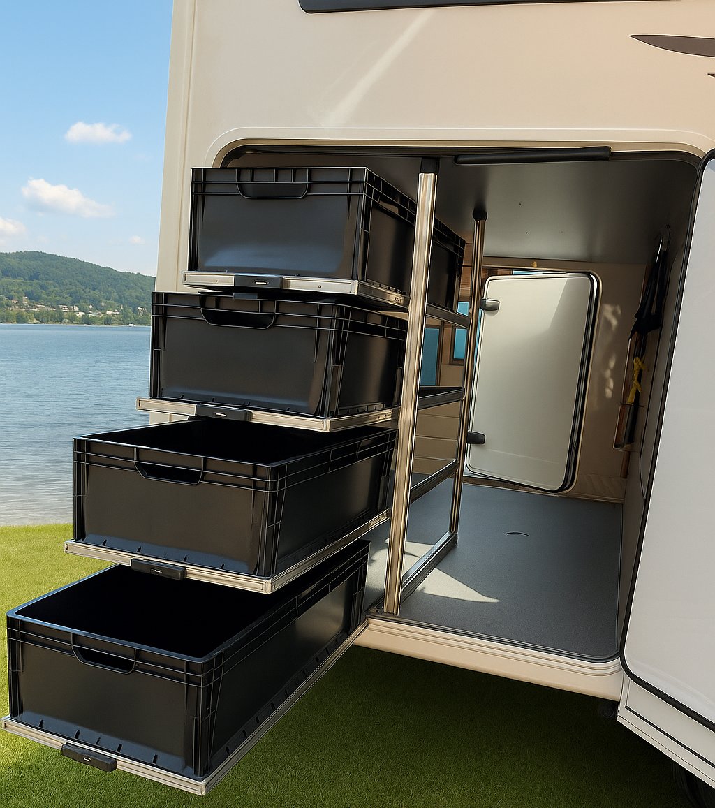 Wohnmobil Regale mit Auszug