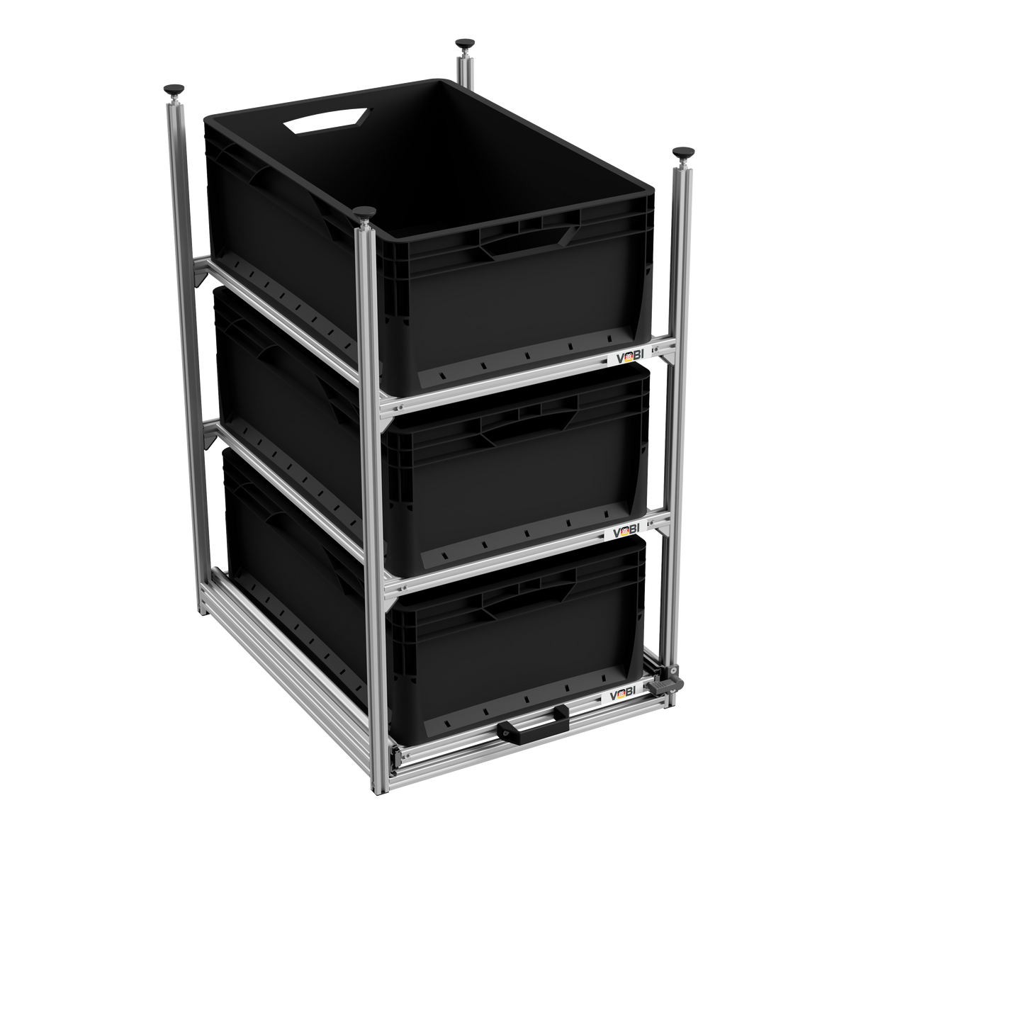 Tower 4 - 600, mit Auszügen, 475x610mm