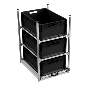 Tower 4 - 600, mit Auszügen, 475x610mm