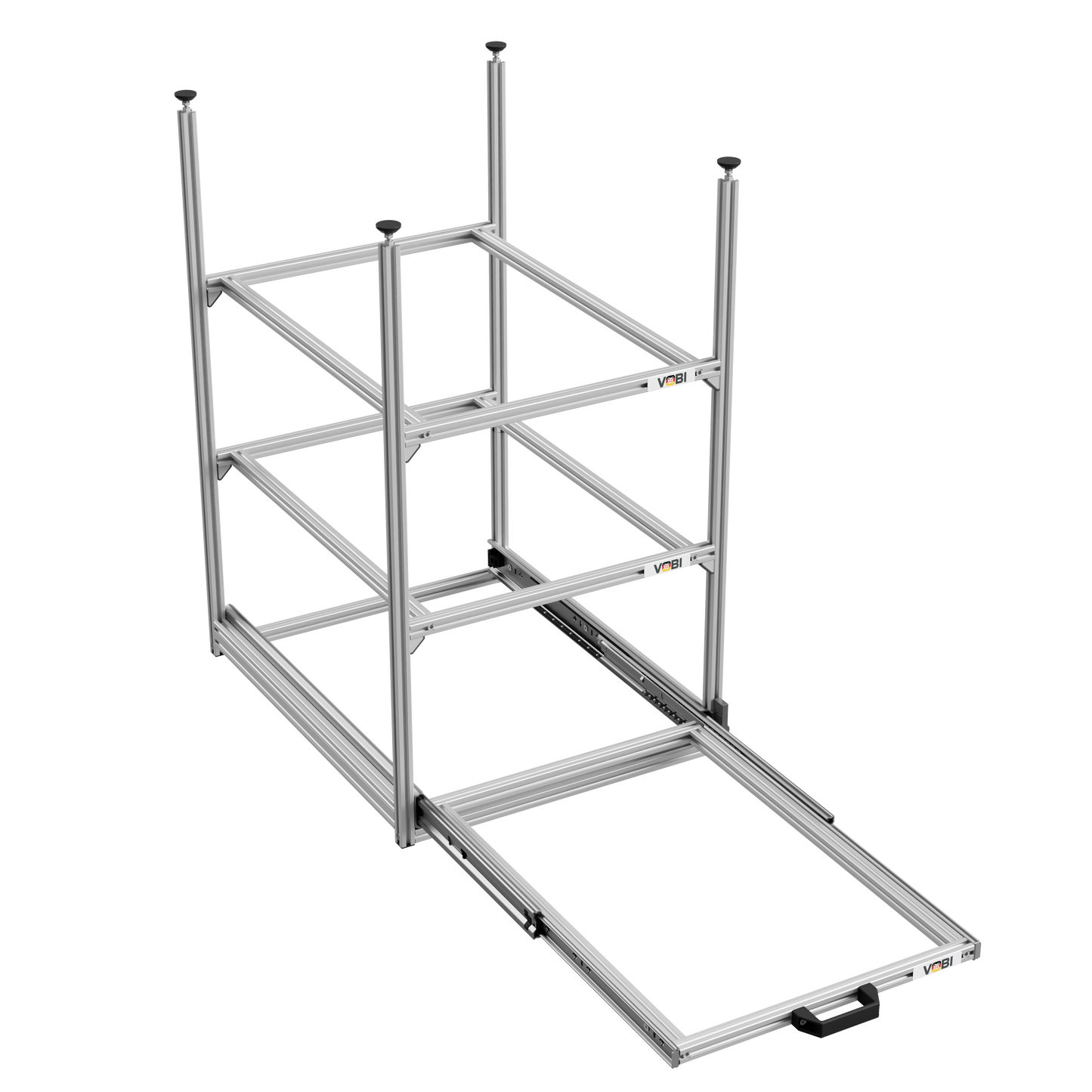Tower 4 - 600, mit Auszügen, 475x610mm