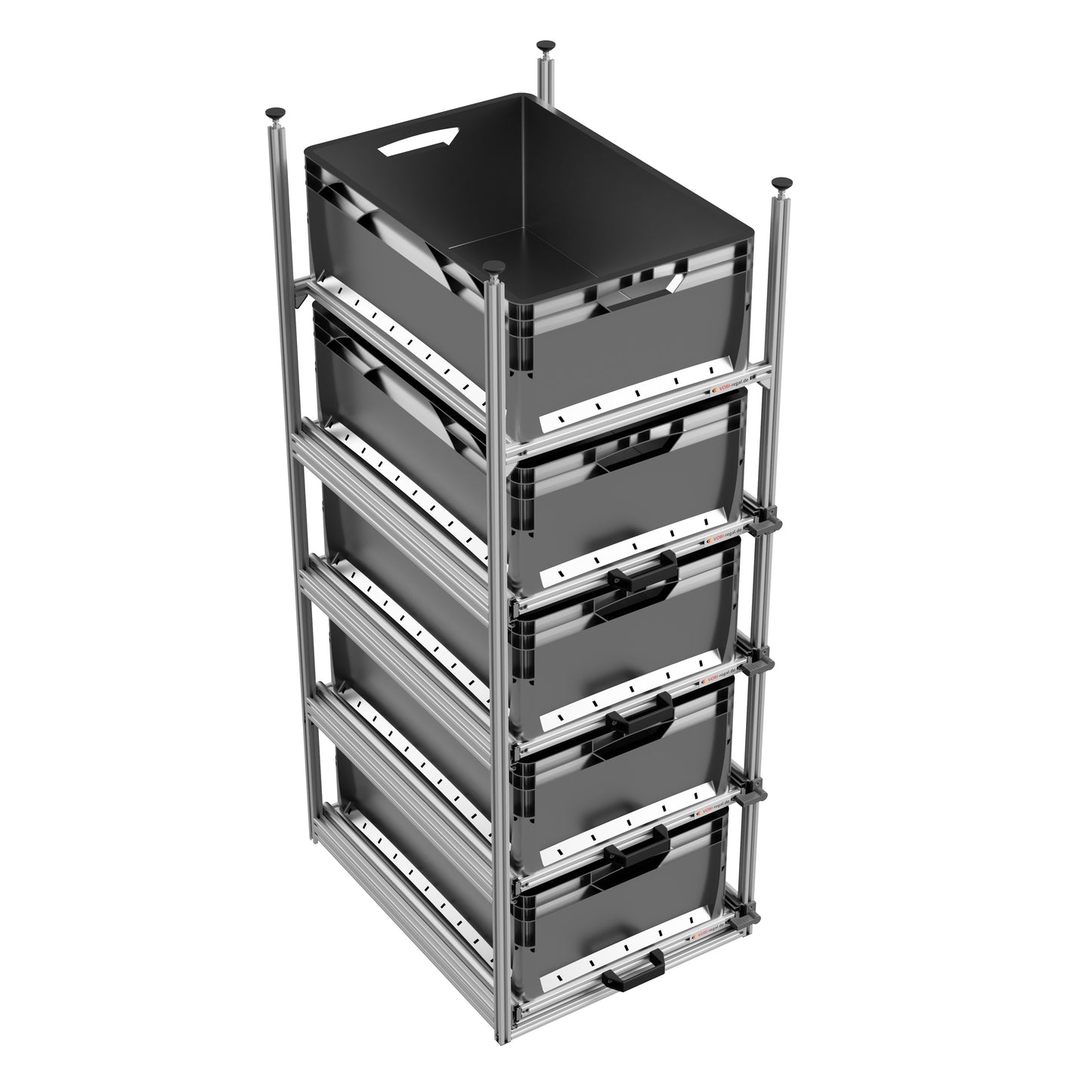 Tower 4 - 600, mit Auszügen, 475x610mm