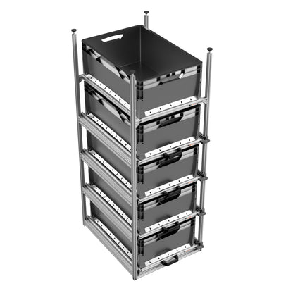Tower 4 - 600, mit Auszügen, 475x610mm