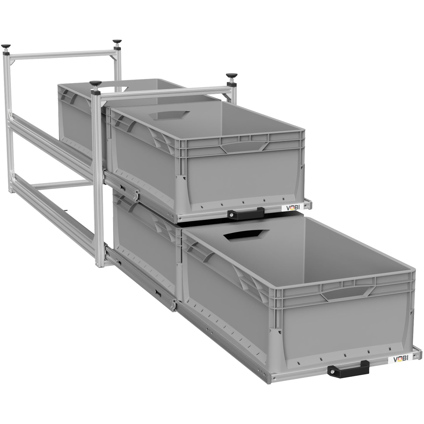 Tower 4 - 1200 mit Auszügen, 488x1205mm