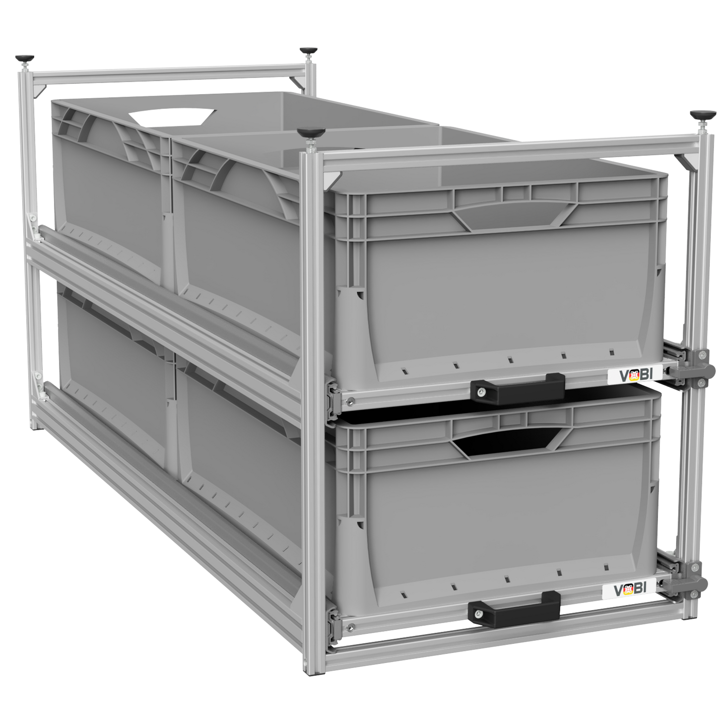 Tower 4 - 1200 mit Auszügen, 488x1205mm