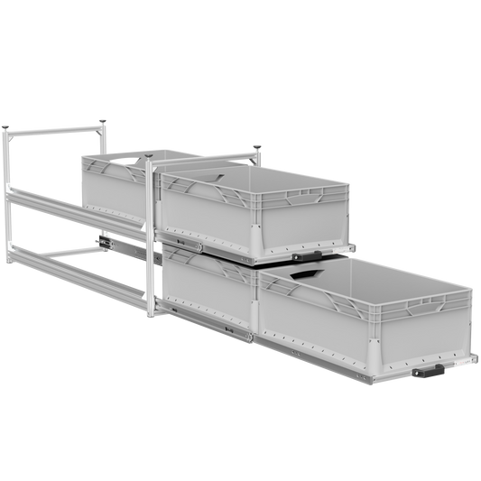 Tower 4 - 1200 mit Auszügen, 488x1205mm