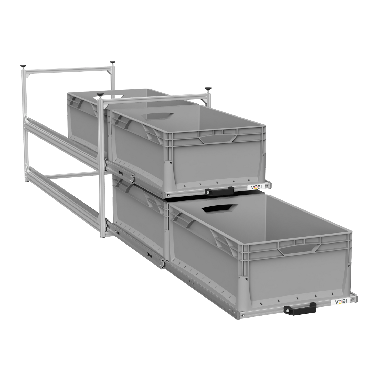 Tower 4 - 1200 mit Auszügen, 488x1205mm