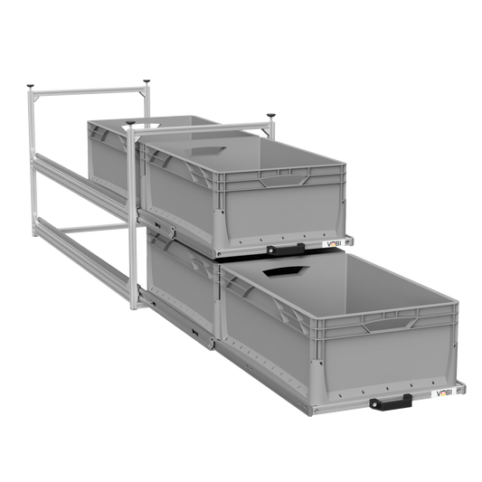 Tower 4 - 1200 mit Auszügen, 488x1205mm