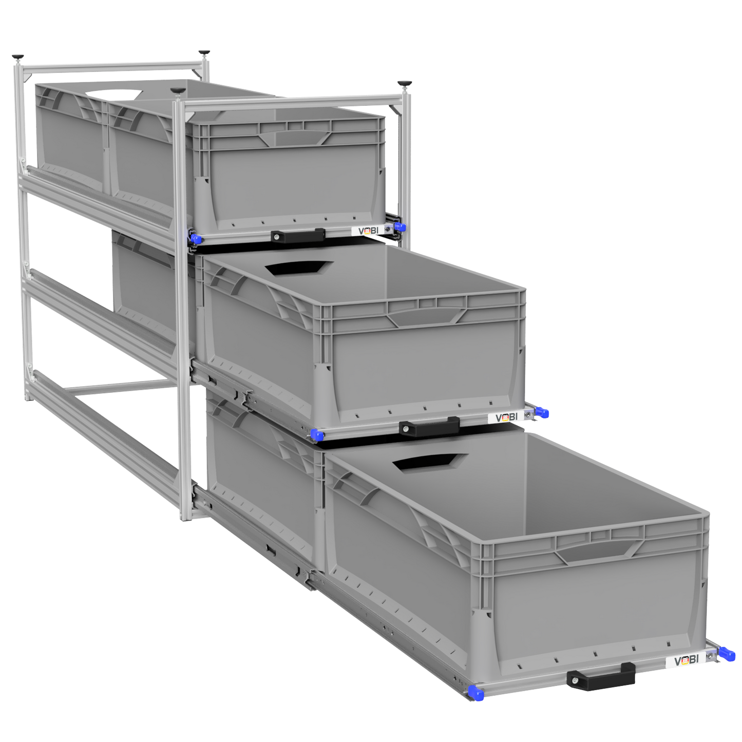 Tower 4 - 1200 mit Auszügen, 488x1205mm