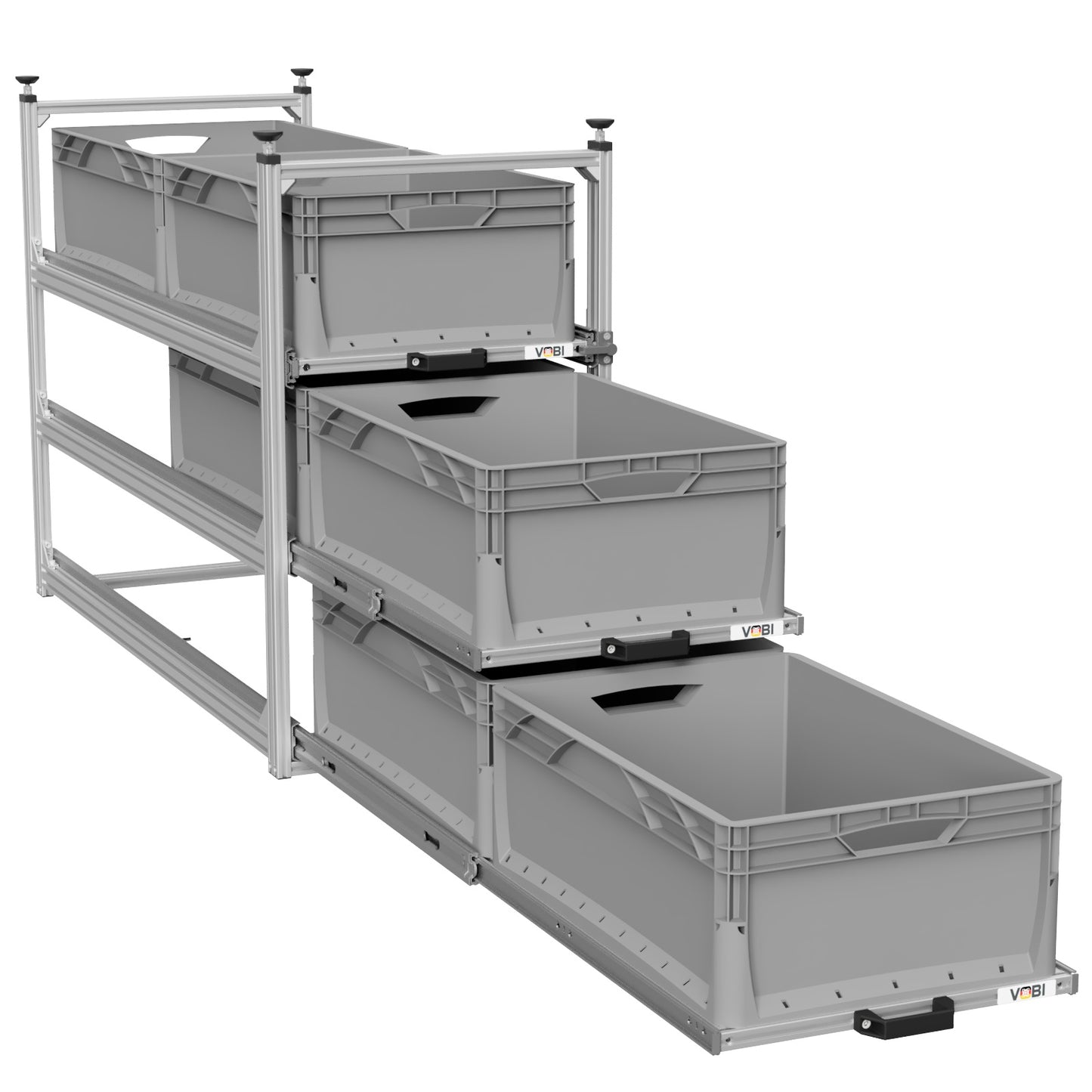 Tower 4 - 1200 mit Auszügen, 488x1205mm