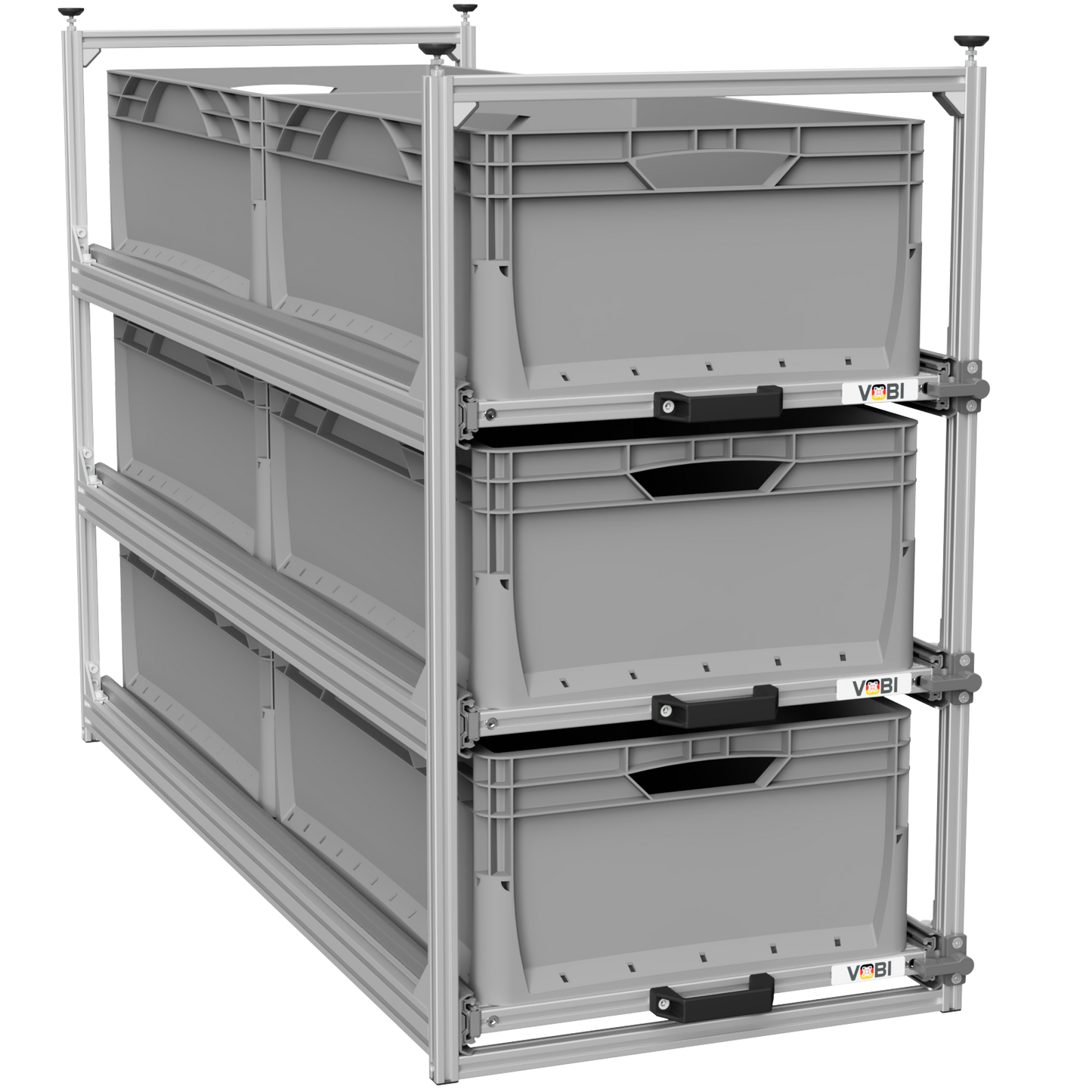 Tower 4 - 1200 mit Auszügen, 488x1205mm