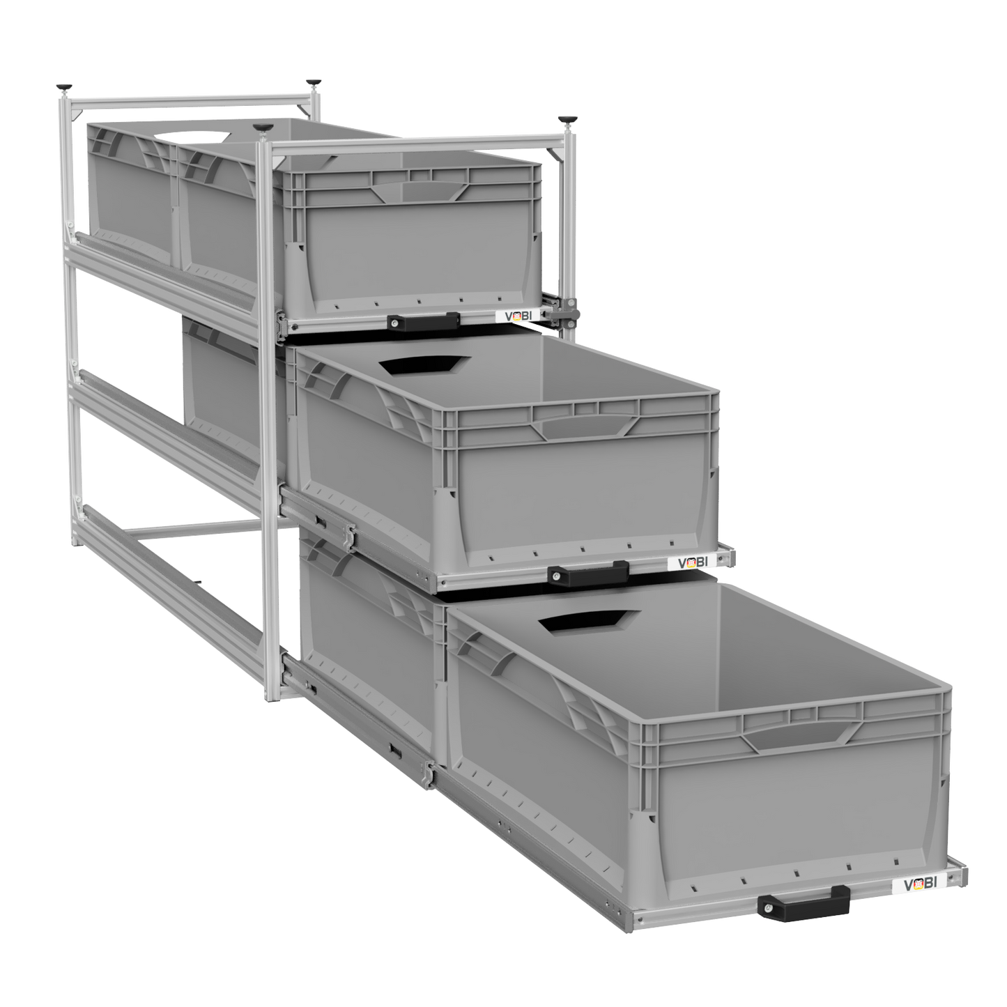 Tower 4 - 1200 mit Auszügen, 488x1205mm