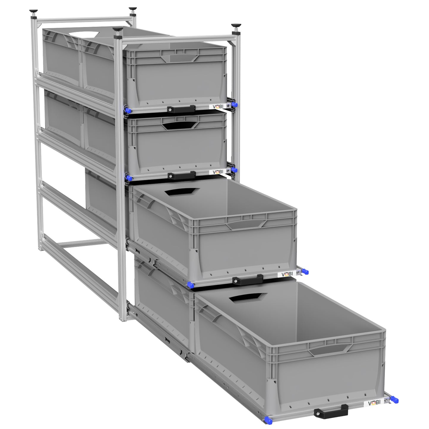 Tower 4 - 1200 mit Auszügen, 488x1205mm