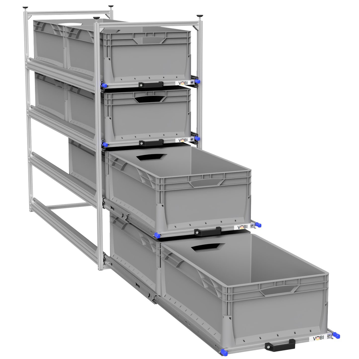 Tower 4 - 1200 mit Auszügen, 488x1205mm