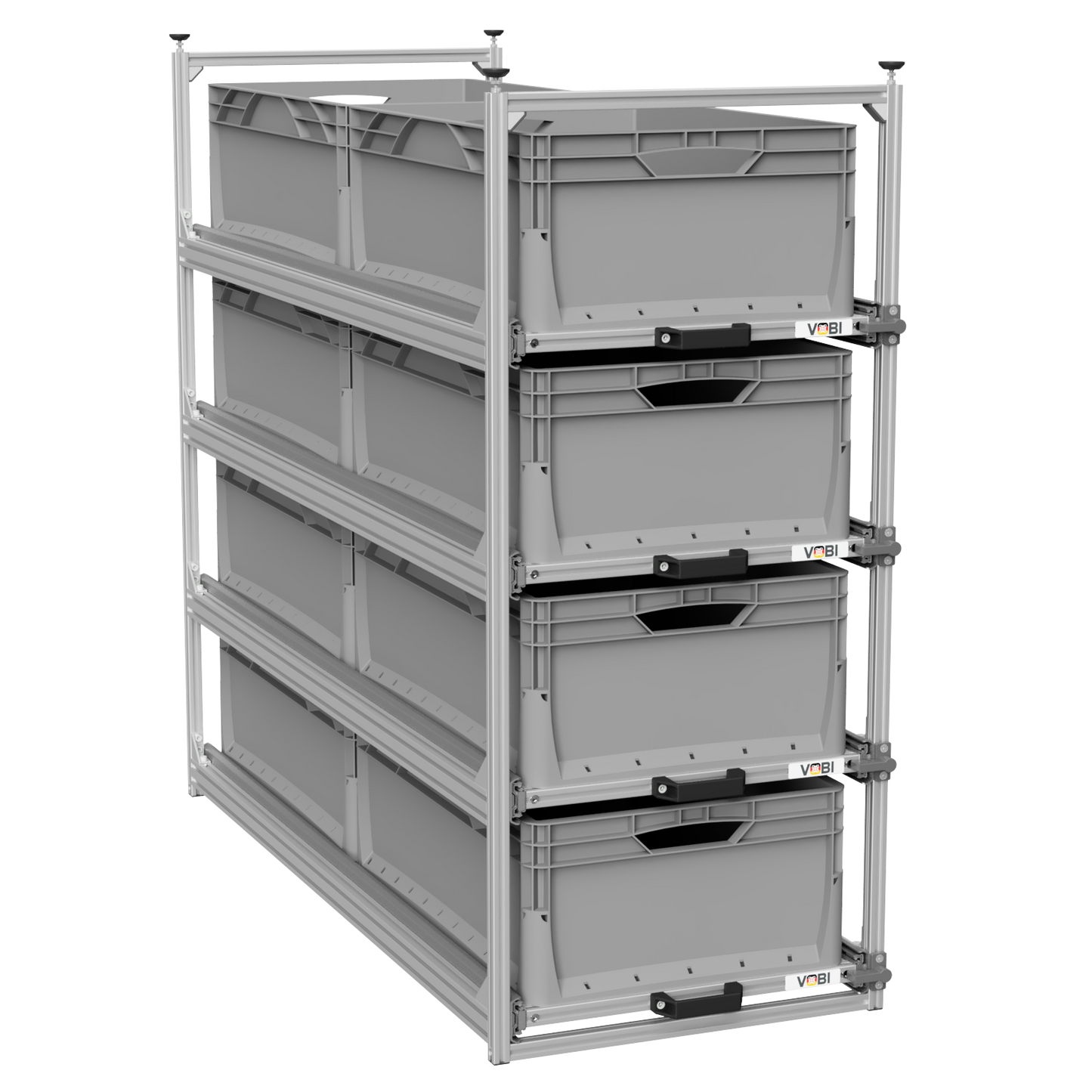 Tower 4 - 1200 mit Auszügen, 488x1205mm