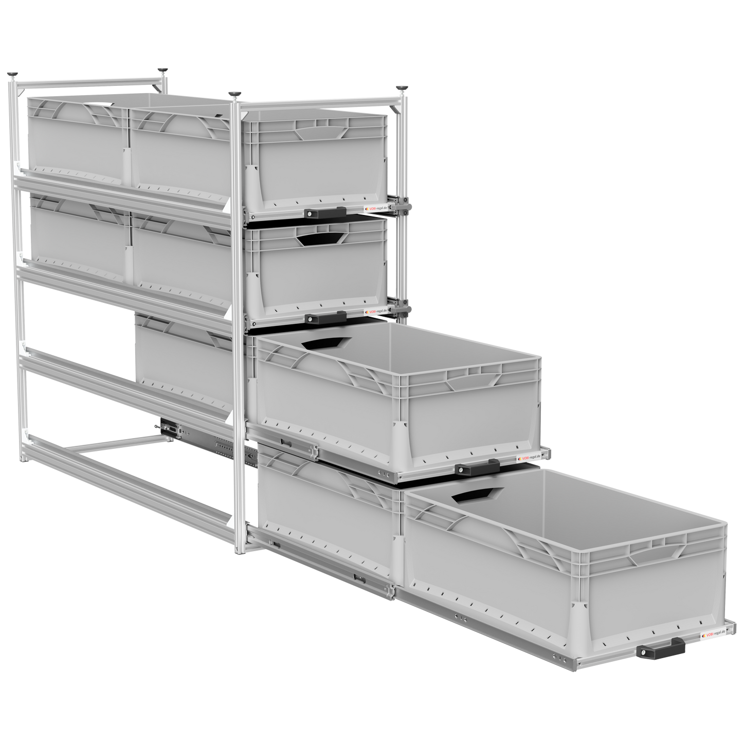 Tower 4 - 1200 mit Auszügen, 488x1205mm