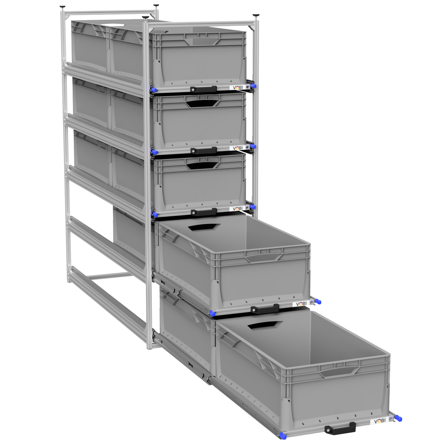 Tower 4 - 1200 mit Auszügen, 488x1205mm