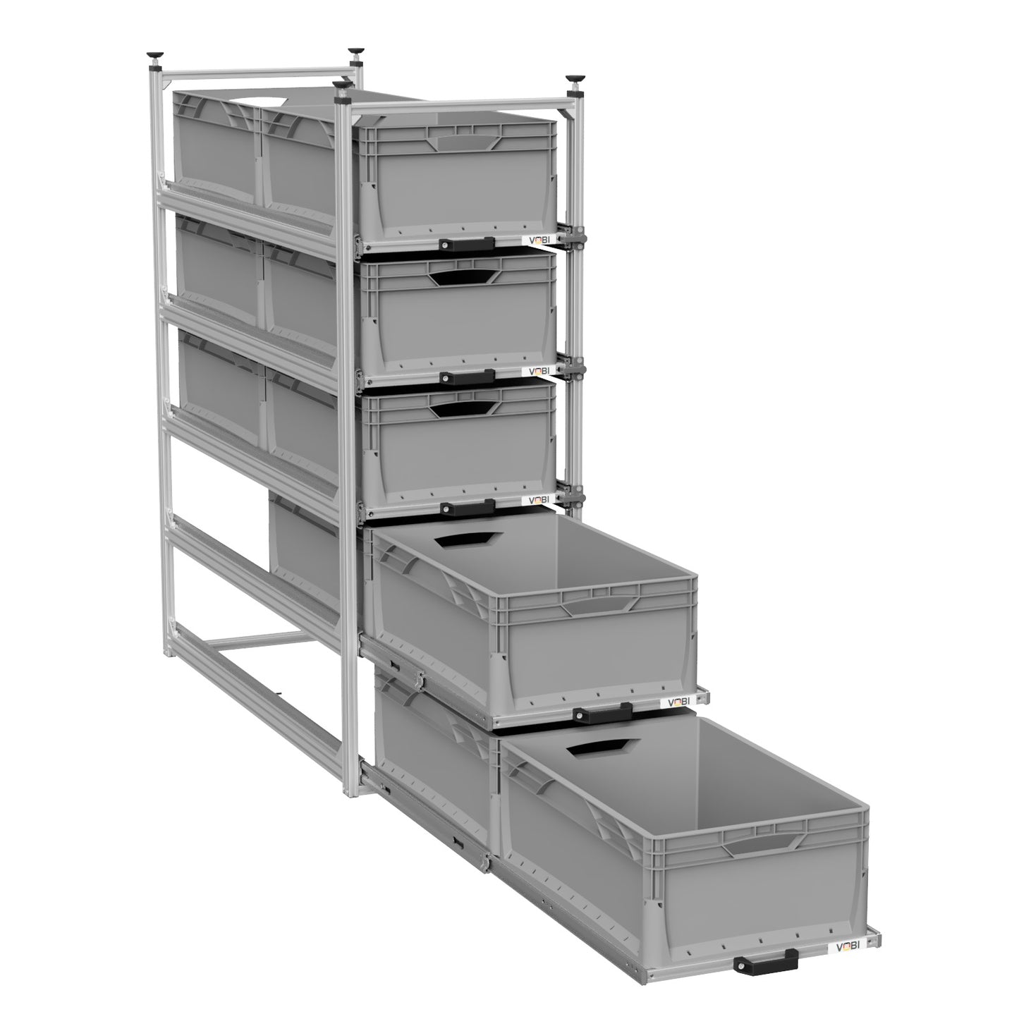 Tower 4 - 1200 mit Auszügen, 488x1205mm