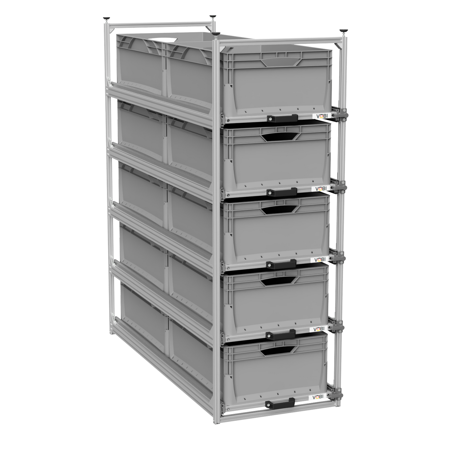 Tower 4 - 1200 mit Auszügen, 488x1205mm