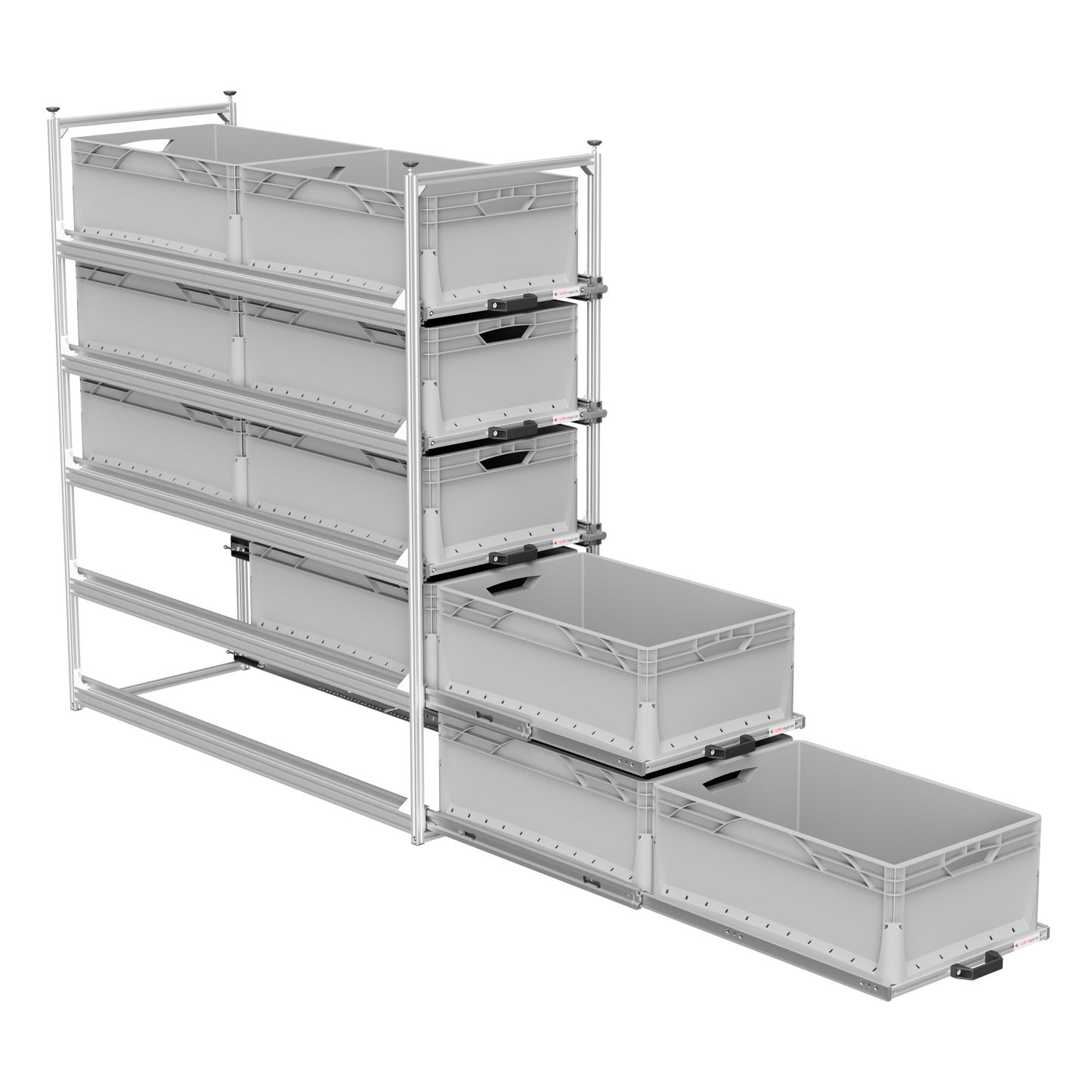 Tower 4 - 1200 mit Auszügen, 488x1205mm