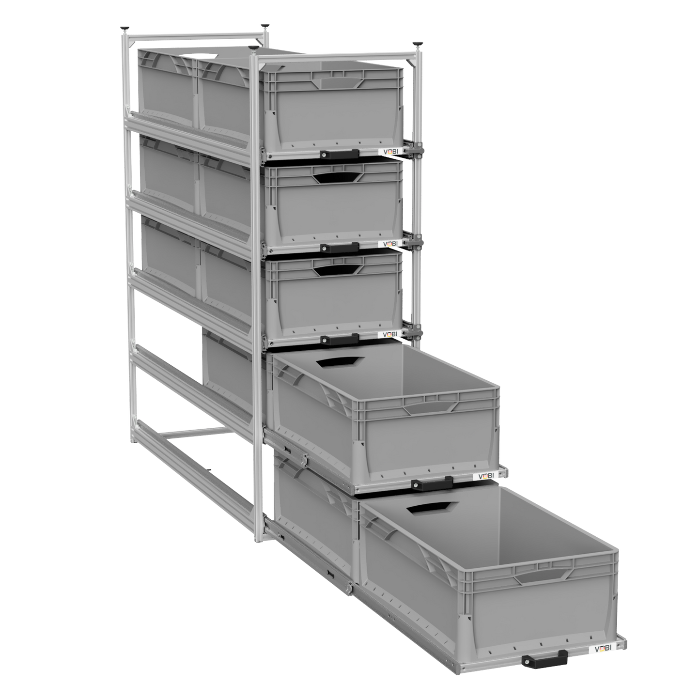 Tower 4 - 1200 mit Auszügen, 488x1205mm