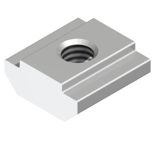 Nutenstein mit Gewinde, M4/M5/M6