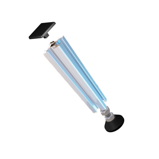 Alu-Regal Standbein Set 20x20 mm